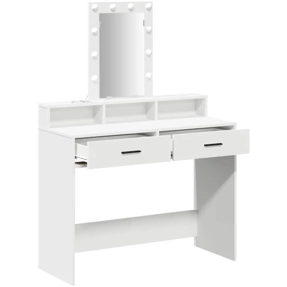 vidaXL Plafondtafel Wit 100 x 41 x 140 cm Bewerkt hout, foto 3