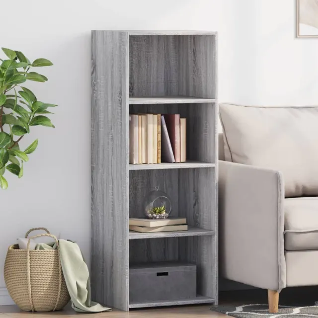 vidaXL Hoge kast 45x41x124 cm bewerkt hout grijs sonoma eikenkleurig, foto 2