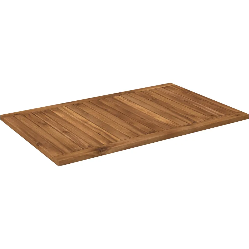 vidaXL Tafelblad LAREN 88,5 x 55 x 2 cm Rechthoekig Massief Acaciahout Bruin