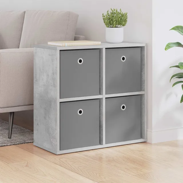 vidaXL Dressoir Beton Grijs 59,5 x 27 x 57 cm