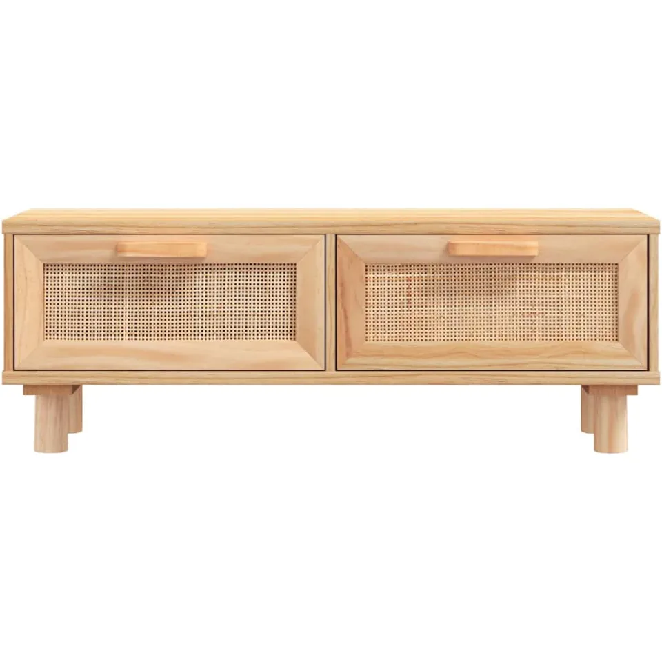 vidaXL Salontafel 80x40x30 cm bewerkt hout en grenenhout bruin, foto 4