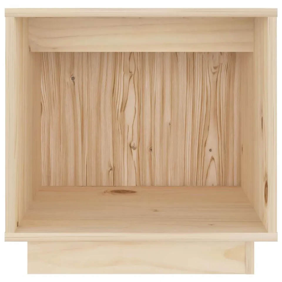 vidaXL Nachtkastjes 2 st 40x30x40 cm massief grenenhout wit, foto 4