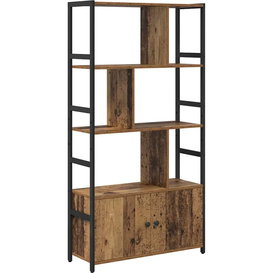 vidaXL Boekenkast 80 x 30 x 155,5 cm Bewerkt hout Oud hout bruin, foto 3