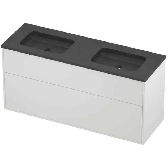 Proline Rollo Badmeubelset Hardsteen Elegant Dubbel 140x46x67 cm Blue Stone Mat White
