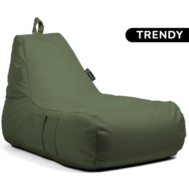 Casacomfy Trendy XXL - Zitzak Lounger - Voor Volwassenen - Waterbestendig - Binnen & Buiten - Olijfgroen Olijf Groen