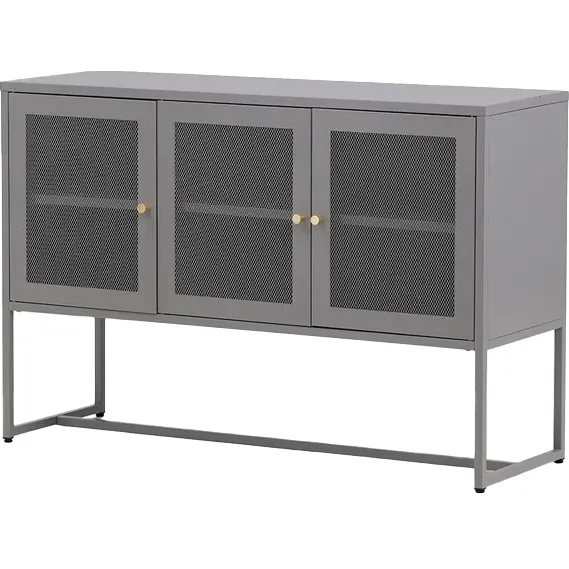 Nest living Sita metalen dressoir grijs - 120 x 80 cm