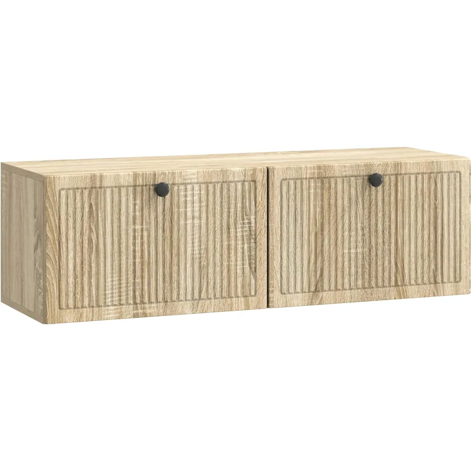 vidaXL Wandbeugel TV-kast Sonoma Eiken 98 x 31 x 30 cm Bewerkt hout, foto 3