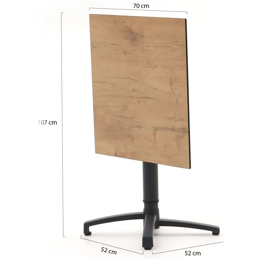 Forza Furniture Forza Pazzia/Canzo 70cm barset 3-delig stapelbaar verstelbaar taupe, foto 4