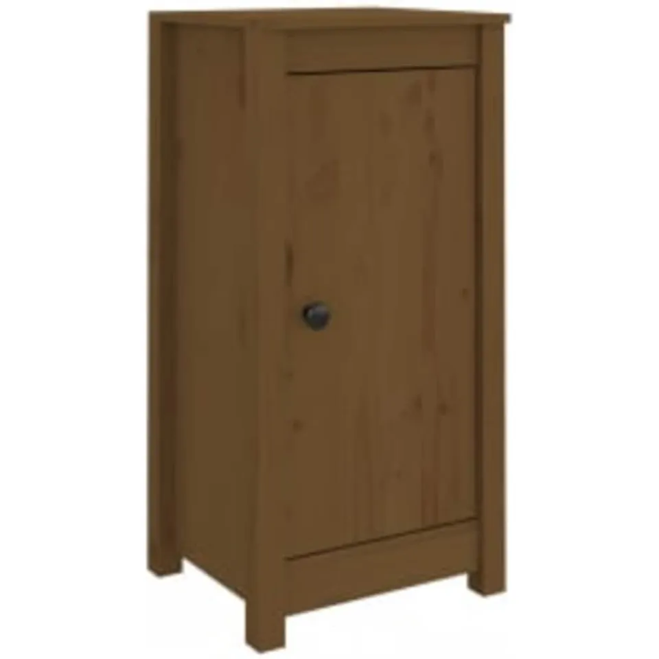 vidaXL Dressoirs 2 st 39x35x80 cm massief grenenhout honingbruin bruin, foto 3