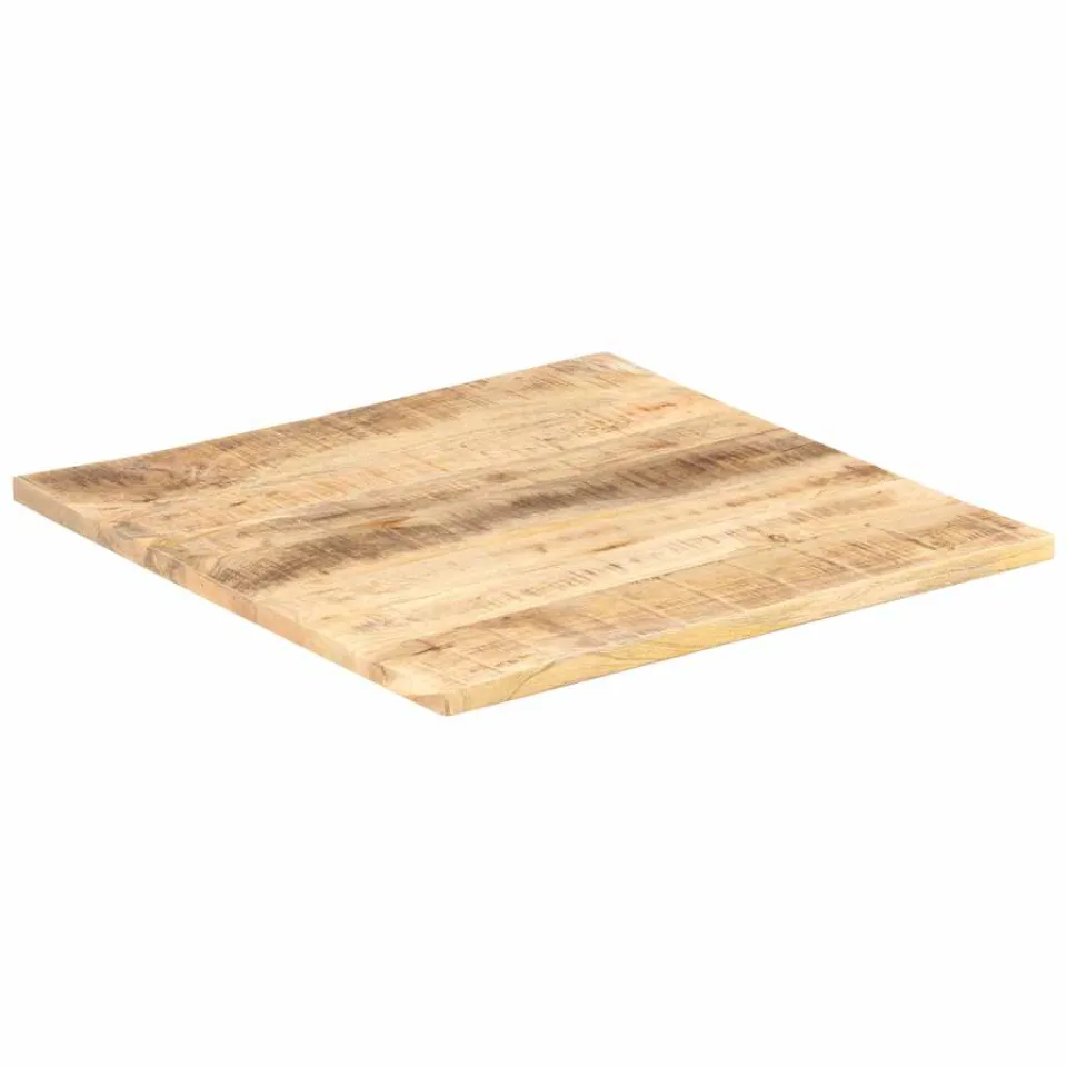 vidaXL Tafelblad 25-27 mm 70x70 cm massief mangohout Bruin
