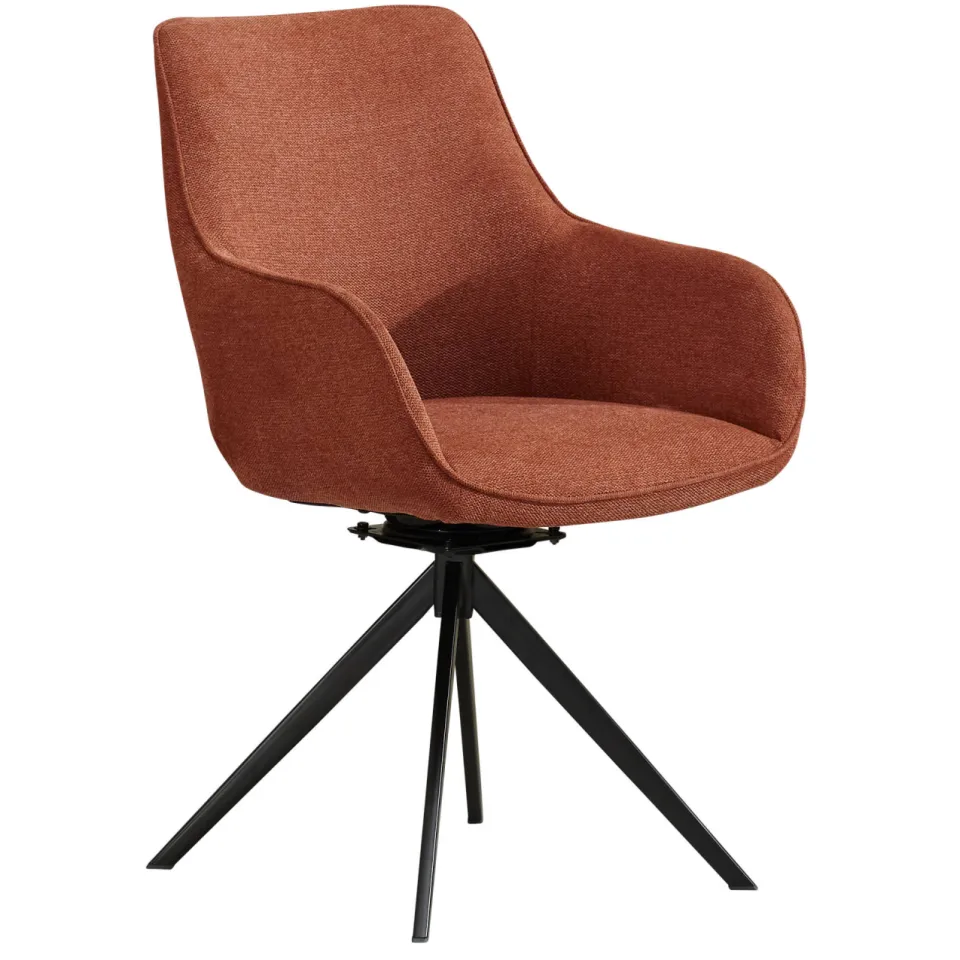 NOUS Living Loren eetkamerstoel baksteenrood Brick