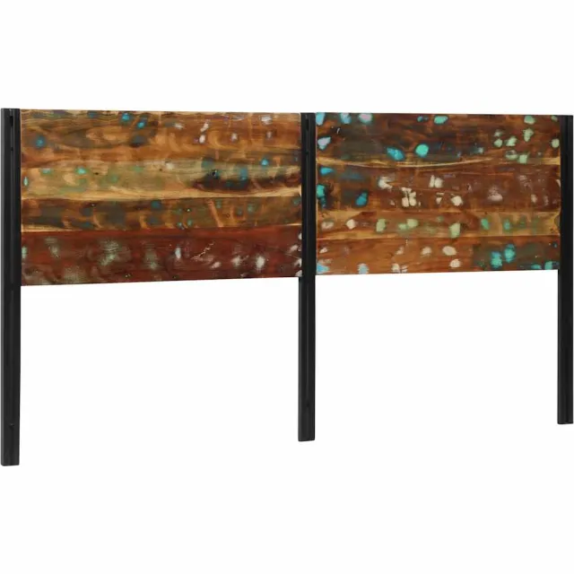 vidaXL Hoofdeinde 200 cm massief gerecycled en ijzer Bruin