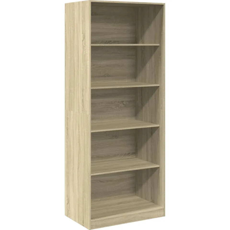 vidaXL Kledingkast 80x50x200 cm bewerkt hout sonoma eikenkleurig, foto 3