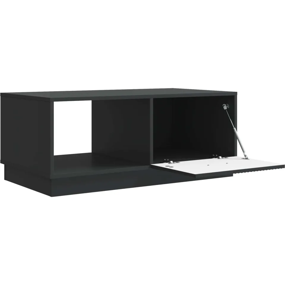 vidaXL Salontafel Zwart 90 x 50 x 37 cm Bewerkt hout, foto 3