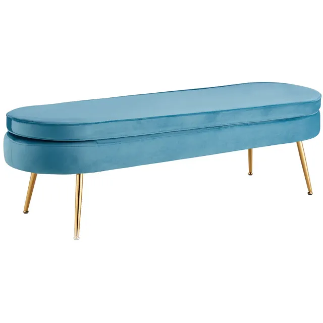 poef Chanelle blauw