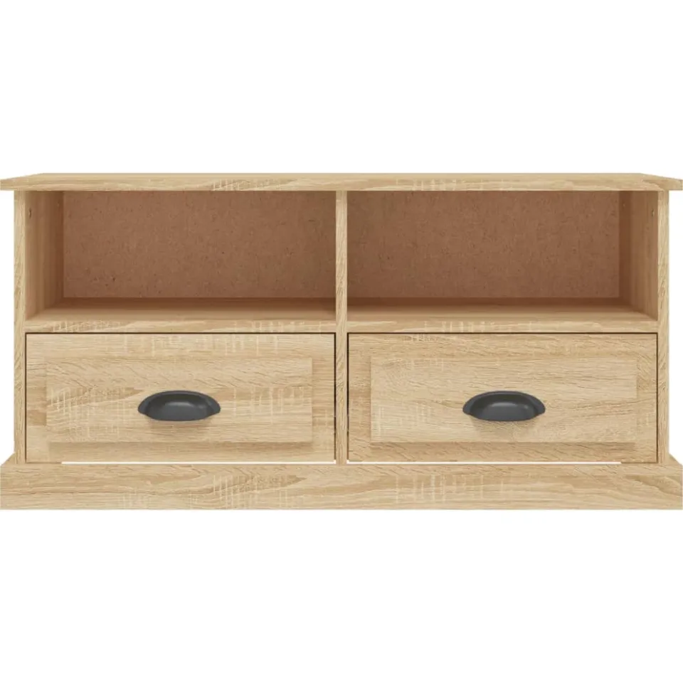 vidaXL Tv-meubel 93x35,5x45 cm bewerkt hout sonoma eikenkleurig, foto 3