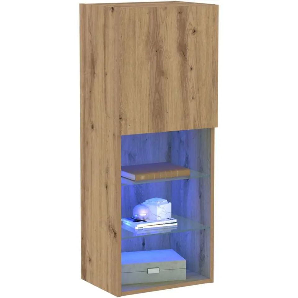 vidaXL Tv-meubelset 40,5 x 30 x 102 cm Artisan Eiken Bewerkt hout Bruin