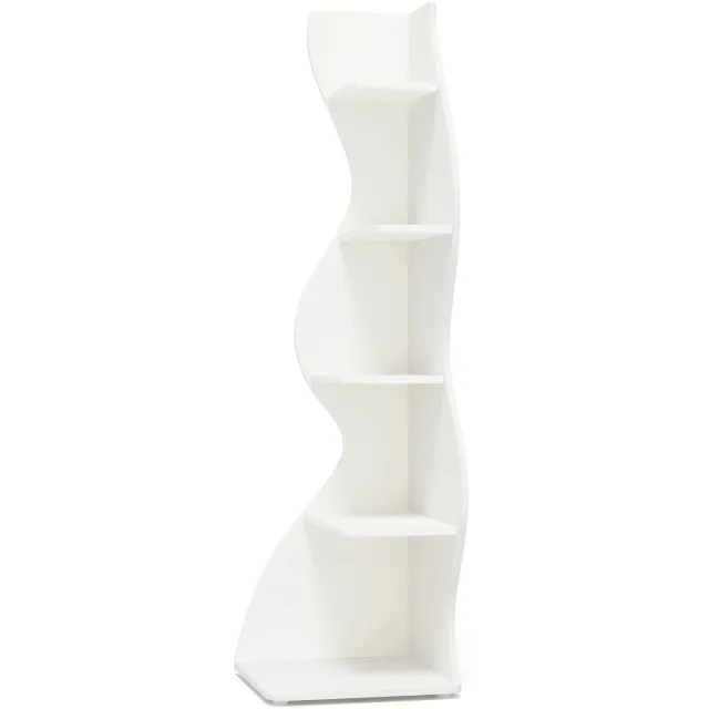 Production of Ideas Boekenkast - Stijlvol - Modern - 5-Tier Muur - Opbergrek - Wit