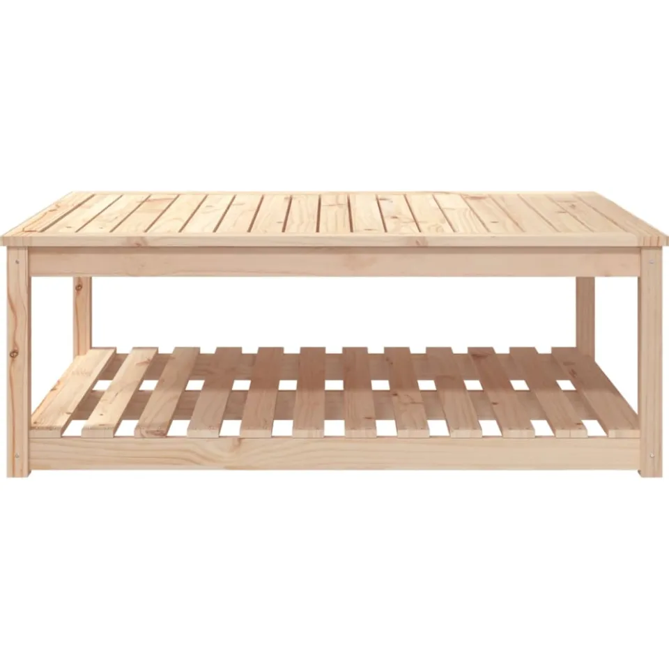 vidaXL Tuintafel 121x82,5x45 cm massief grenenhout bruin, foto 4