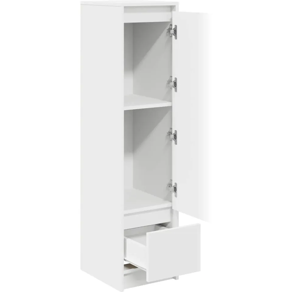 vidaXL Highboard 29,5x34x119,5 cm spaanplaat wit, foto 4
