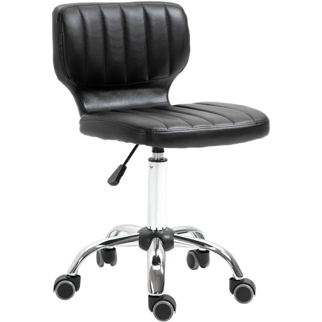 Homcom Salonkruk-Staal-45x47x87cm-Zwart