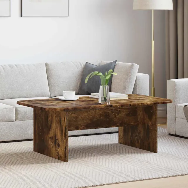 vidaXL Salontafel Gerookt eiken 93 x 53 x 33 cm Bewerkt hout, foto 2
