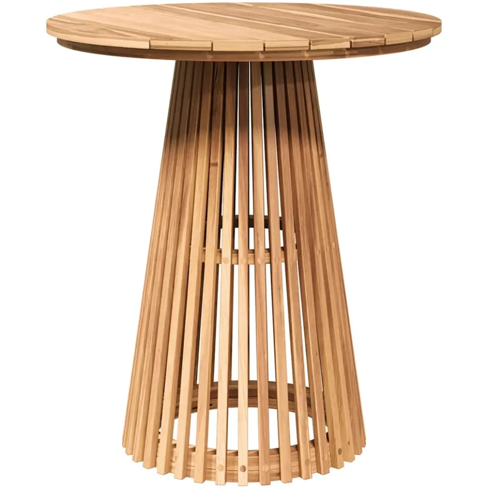 vidaXL Bijzettafel Bruin 70 x 70 x 75 cm Massief Teakhout