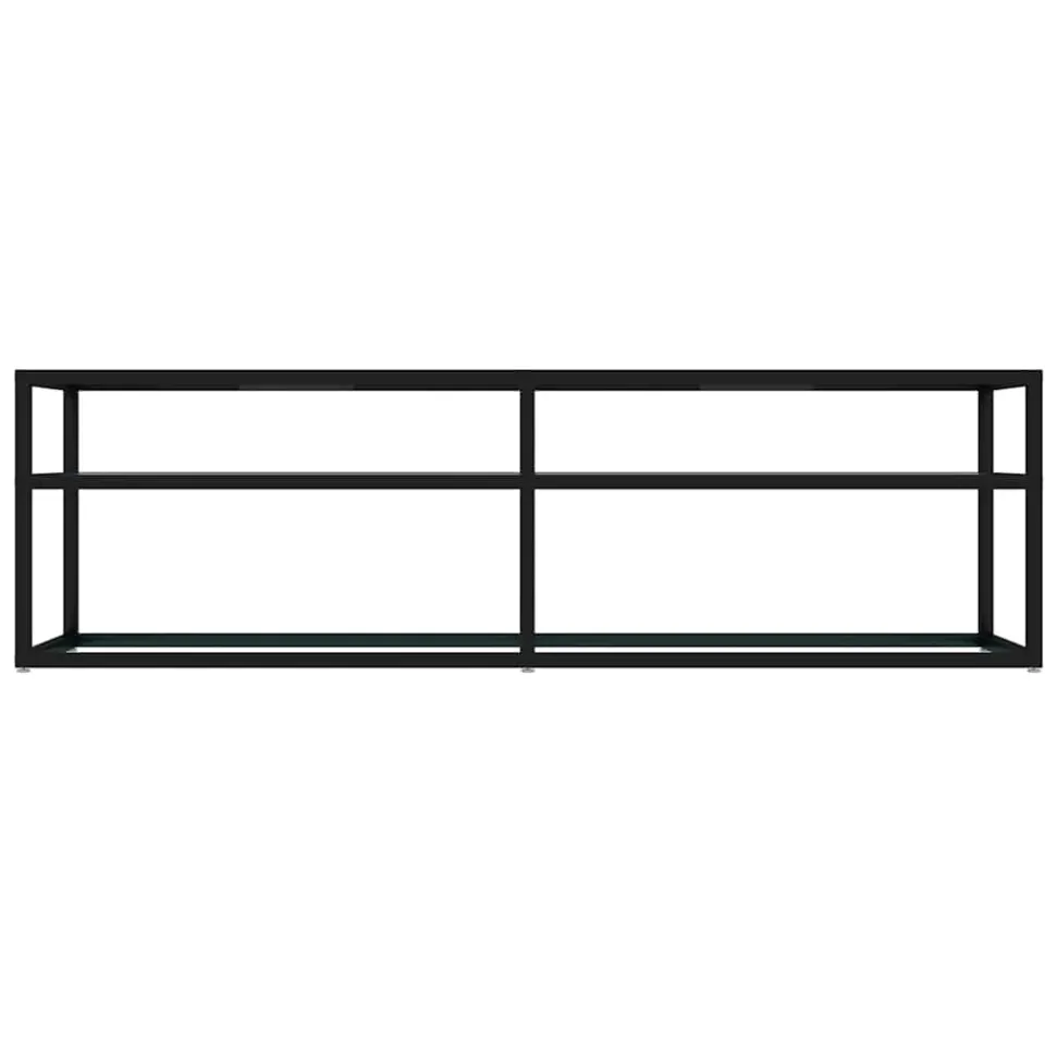 vidaXL Tv-meubel 140x40x40,5 cm gehard glas witmarmerkleurig