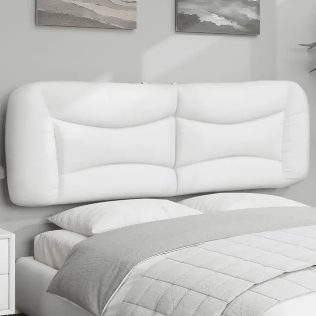 vidaXL Hoofdbordkussen "Hvar" 152 cm kunstleer wit