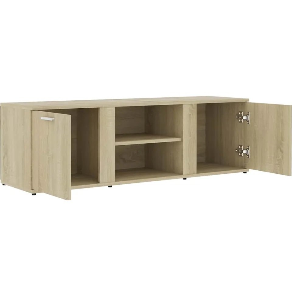 vidaXL Tv-meubel 120x34x37 cm bewerkt hout sonoma eikenkleurig, foto 4