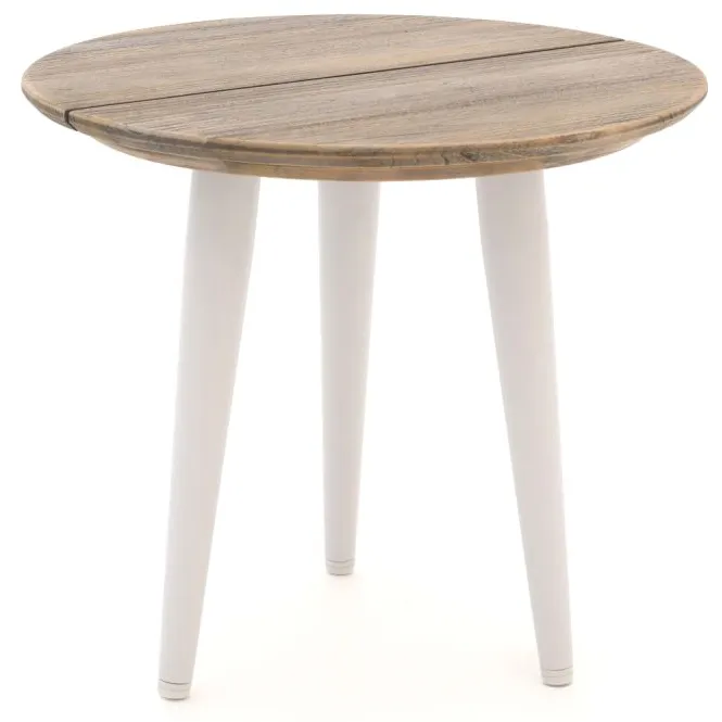 ROUGH Furniture ROUGH-K bijzet tuintafel ø 50cm wit, foto 4