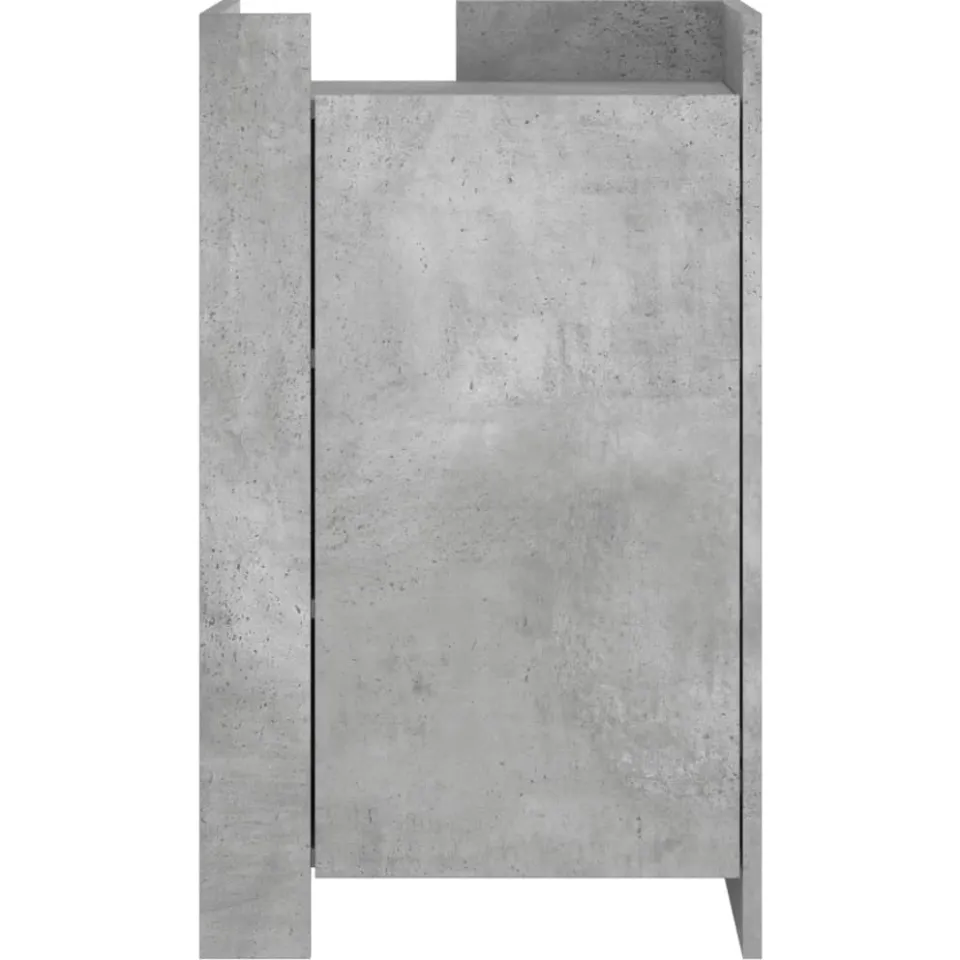 vidaXL Dressoir 45x35x75 cm bewerkt hout betongrijs