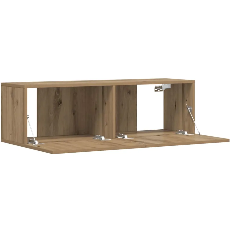vidaXL Tv-wandmeubel 100x30x30 cm bewerkt hout artisanaal eikenkleurig, foto 2
