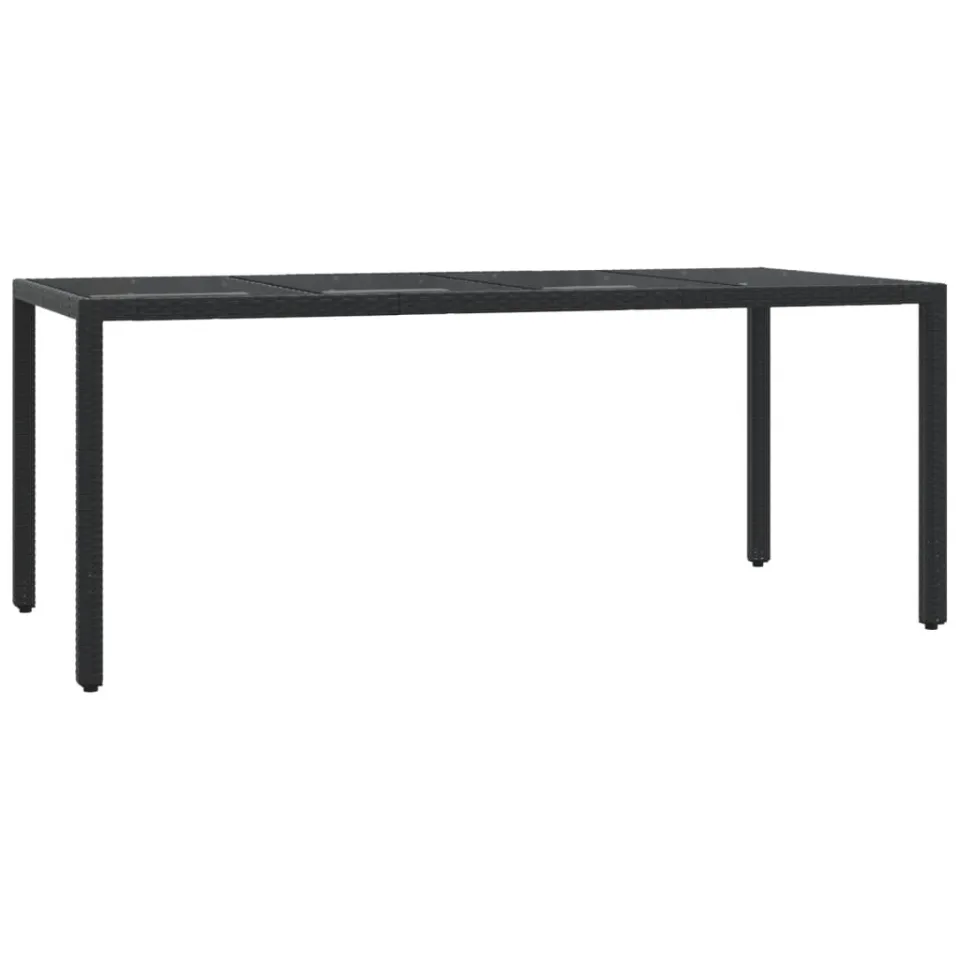 vidaXL 7-delige Tuinset met kussens poly rattan zwart, foto 4