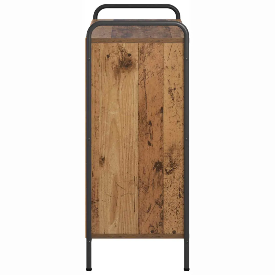vidaXL Boekenkast 80 x 33 x 80 cm Bewerkt hout Oud hout bruin, foto 4