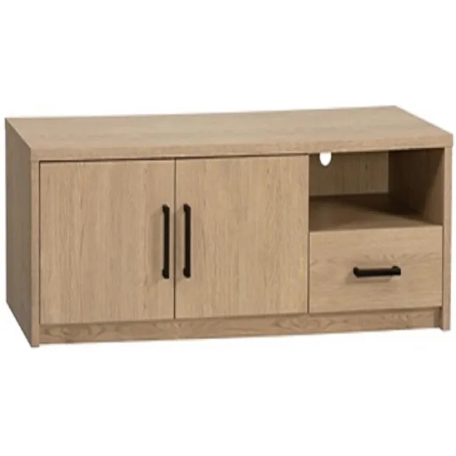 A-Meubel Scheveningen TV kast laag 2 dr / 1 la / 1 open Vintage Oak