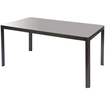 Macari Tuintafel - Aluminium Frame - Glazen Blad - 150x90x75cm grijs, foto 4