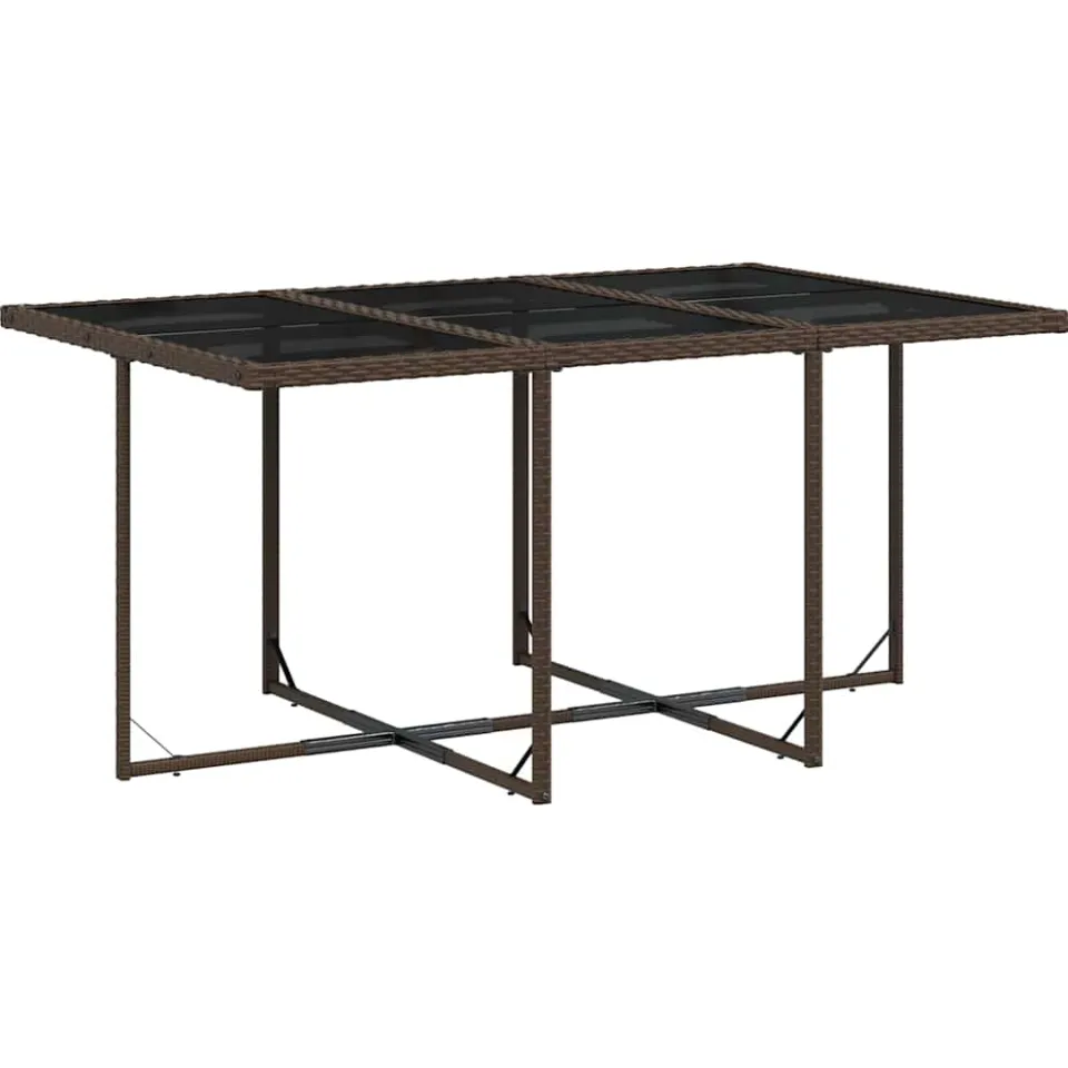 vidaXL 11-delige Tuinset met kussens poly rattan bruin, foto 3
