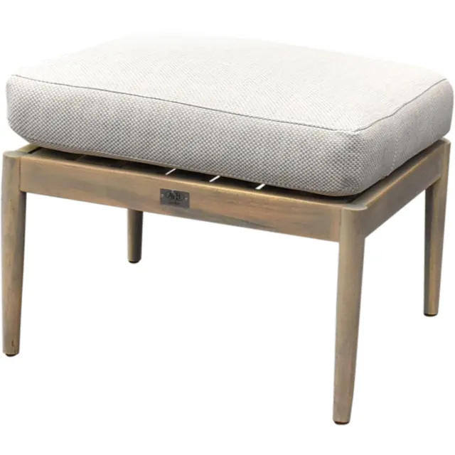 AVH-Collectie Cocoon voetenbank rope light grey Bruin / Terre, Grijs
