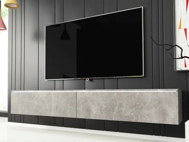 Mobistoxx TV-meubel DUBAI 2 klapdeuren 180 cm beton