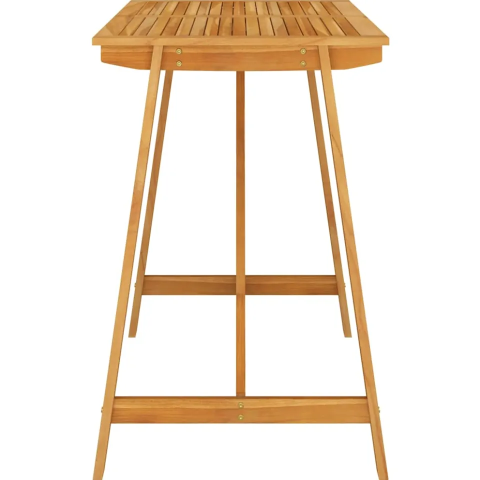 vidaXL Tuinbartafel 140x70x104 cm massief acaciahout bruin, foto 3
