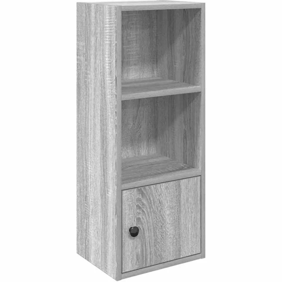 vidaXL Boekenkast 31x24x77 cm bewerkt hout grijs sonoma eikenkleurig, foto 3
