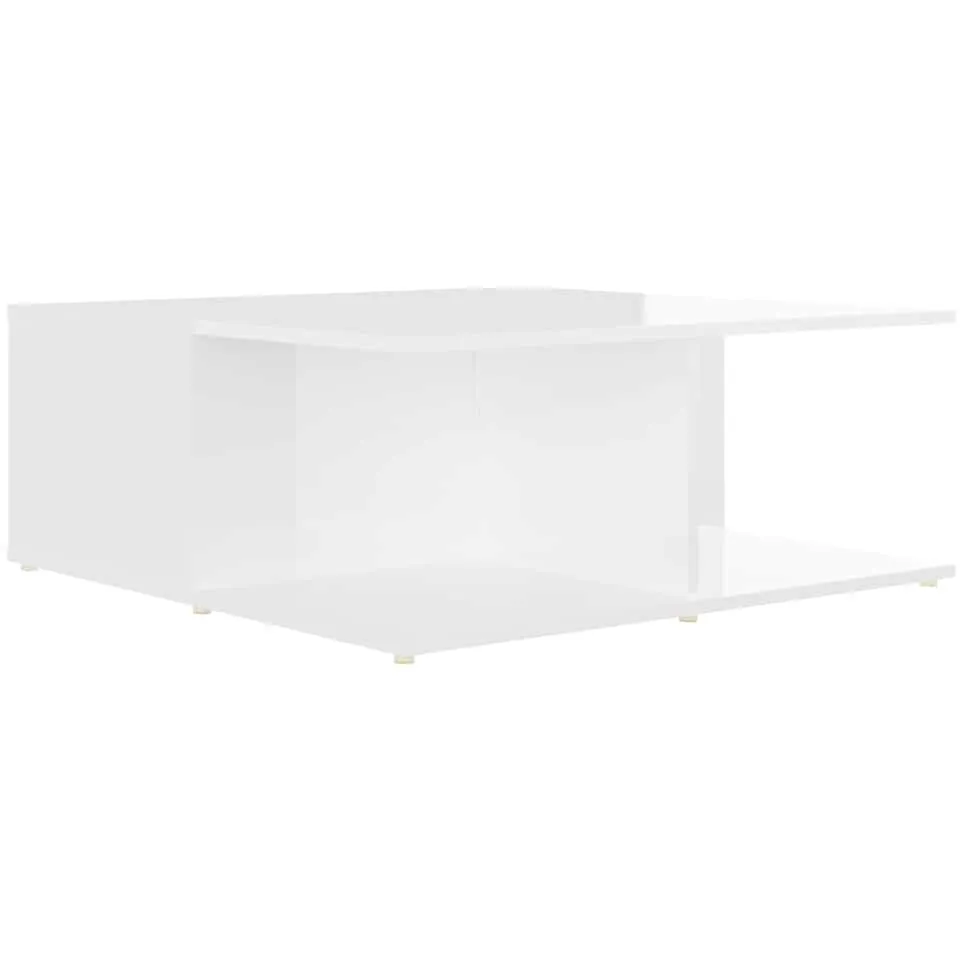 vidaXL Salontafel 80x80x31 cm bewerkt hout wit