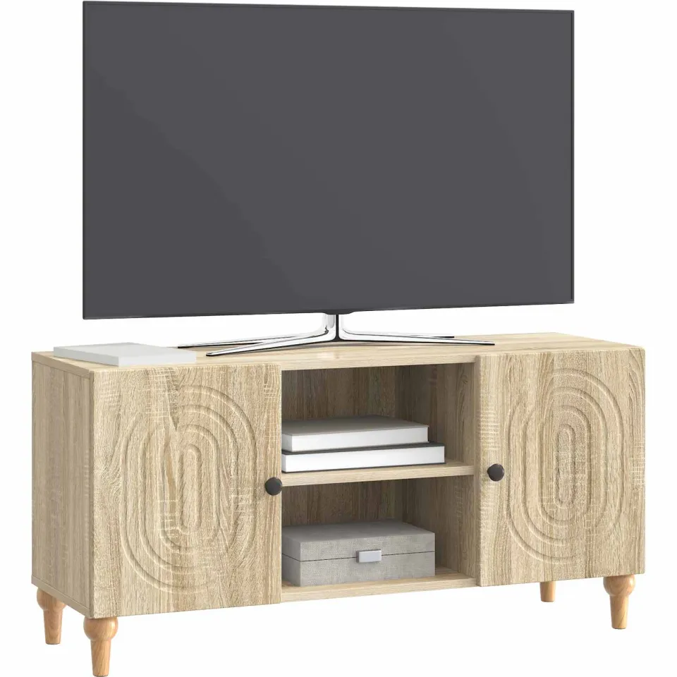 vidaXL TV-kast Sonoma Eiken 102 x 34,5 x 50 cm Bewerkt hout Bruin