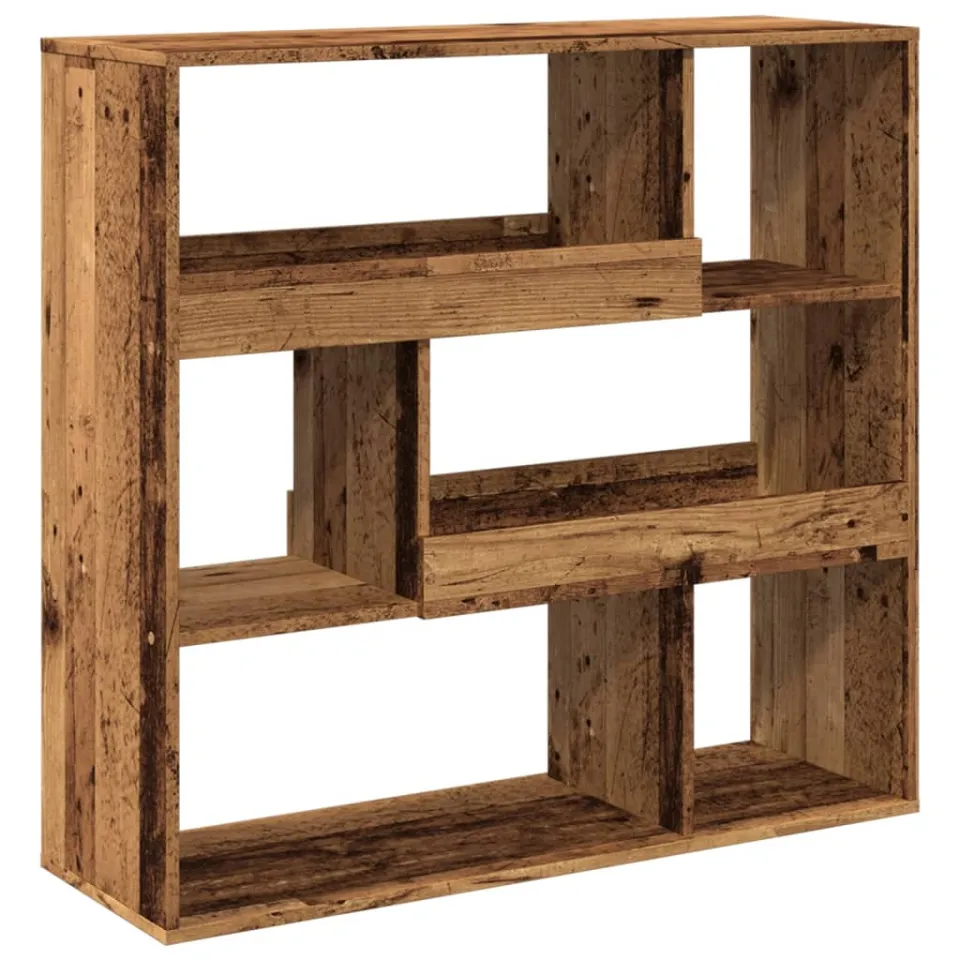 vidaXL Kamerscherm 100x33x94,5 cm bewerkt hout oud houtkleurig bruin, foto 4
