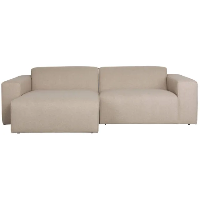 Zuiver hoekbank links Sofa Milka - cappuccino