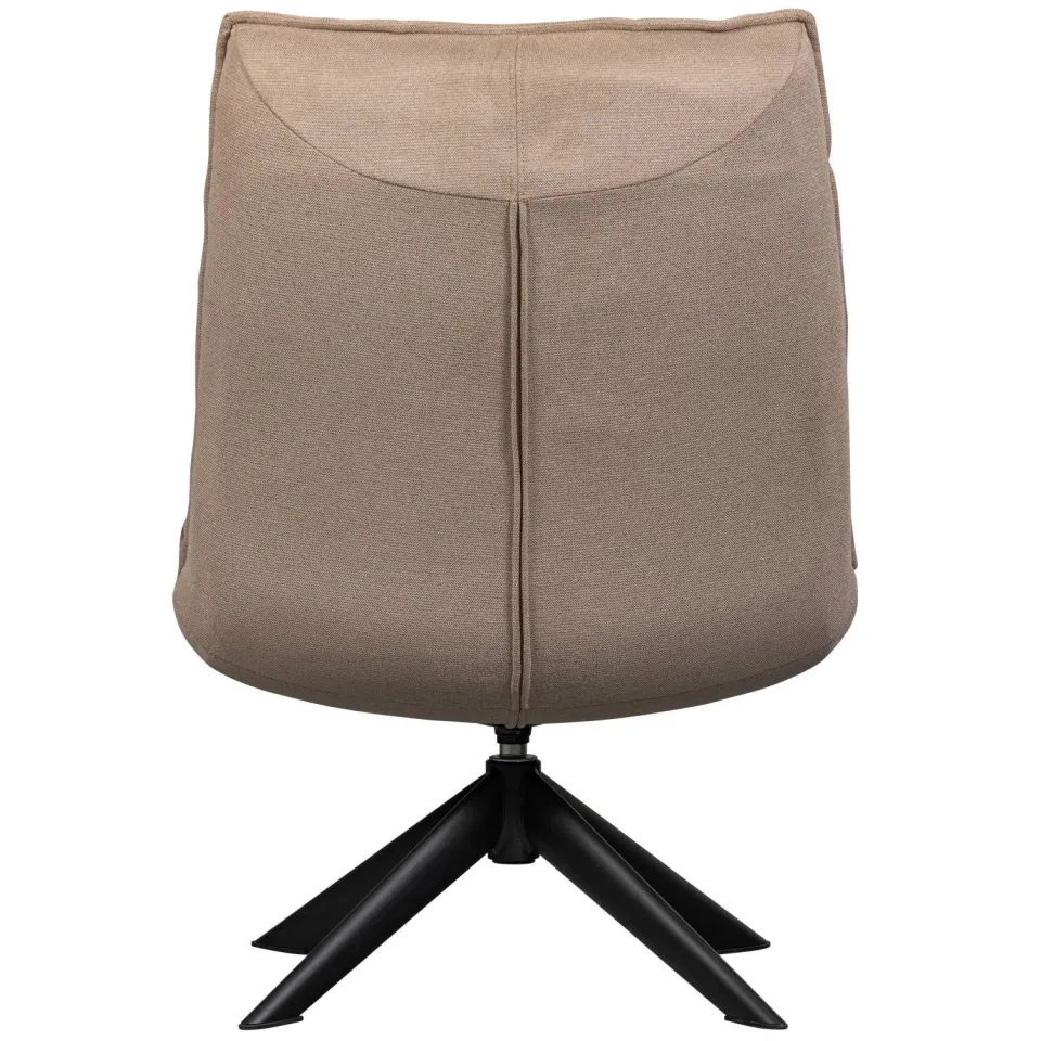 WOOOD Jouke Draaifauteuil - Polyester - Zand - 97x70x85, foto 3