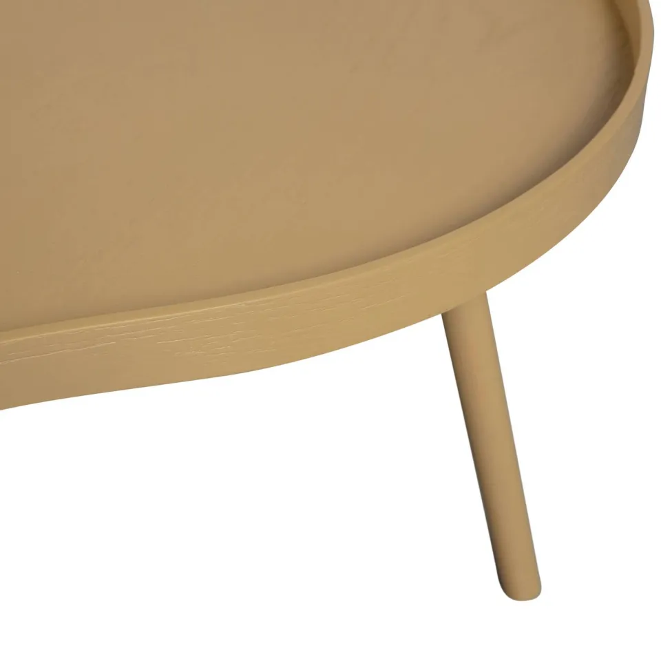 WOOOD Mae bijzettafel okergeel, foto 6