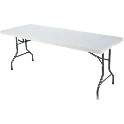 Central Park Tuintafel Party Inklapbaar 6 Personen Wit 180x75cm, foto 2