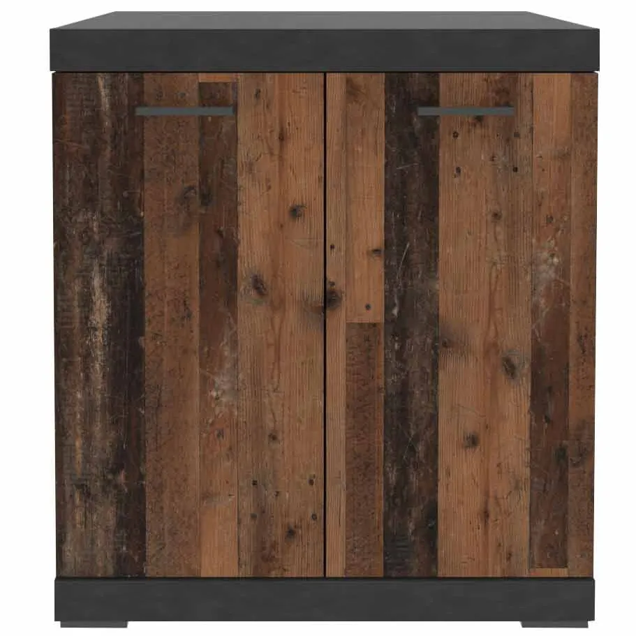 Opbergkast Hermes Vintage 80x35x90 cm - 1 bruin | grijs, foto 2